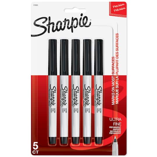 Sharpie® Ultra Fine Point Permanent Markers, 5ct.